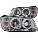 ANZO 121202 Crystal Headlight Set w/Halo