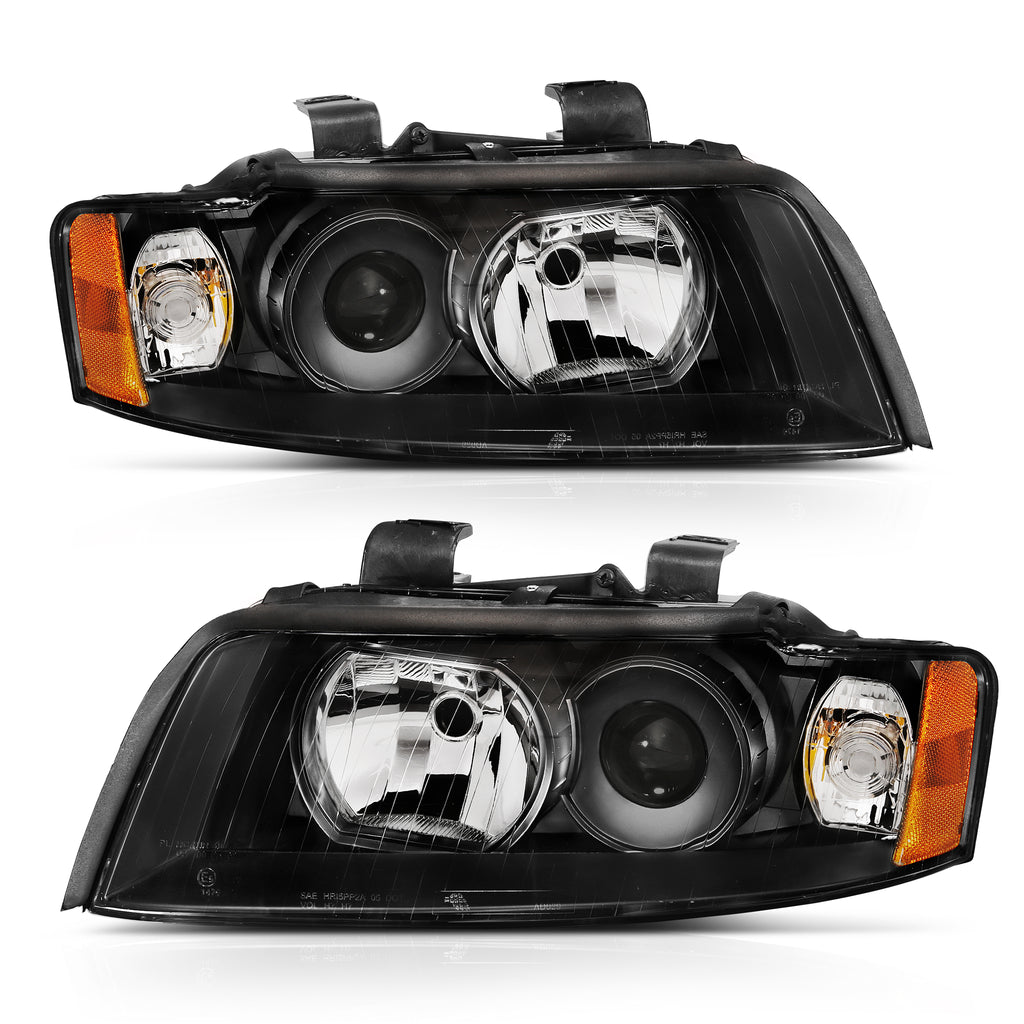 2002-2005-Audi-A4-Projector-Headlight-Black-G2-(Halogen-Type)