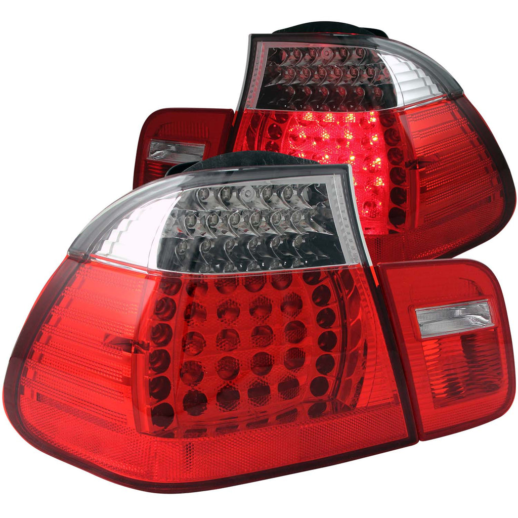 2002-2005-Bmw-3-Series-E46-Led-Taillights-RedClear