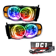 Load image into Gallery viewer, 2002-2005-Dodge-Ram-Pre-Assembled-Led-Halo-Headlights
