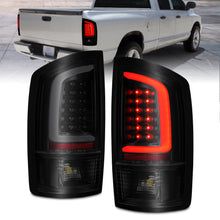 Load image into Gallery viewer, 2002-2006-Dodge-Ram-1500-Led-Tail-Lights-W-Light-Bar-Black-Housing-Smoke-Lens