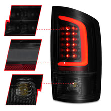 Load image into Gallery viewer, 2002-2006-Dodge-Ram-1500-Led-Tail-Lights-W-Light-Bar-Black-Housing-Smoke-Lens