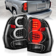 Load image into Gallery viewer, 2002-2009-Chevrolet-Trailblazer-Led-Tail-Lights-W-Light-Bar-Black-Housing-Clear-Lens