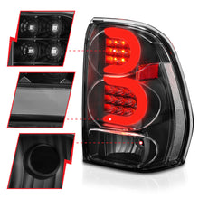 Load image into Gallery viewer, 2002-2009-Chevrolet-Trailblazer-Led-Tail-Lights-W-Light-Bar-Black-Housing-Clear-Lens