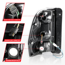 Load image into Gallery viewer, 2002-2009-Chevrolet-Trailblazer-Led-Tail-Lights-W-Light-Bar-Black-Housing-Smoke-Lens