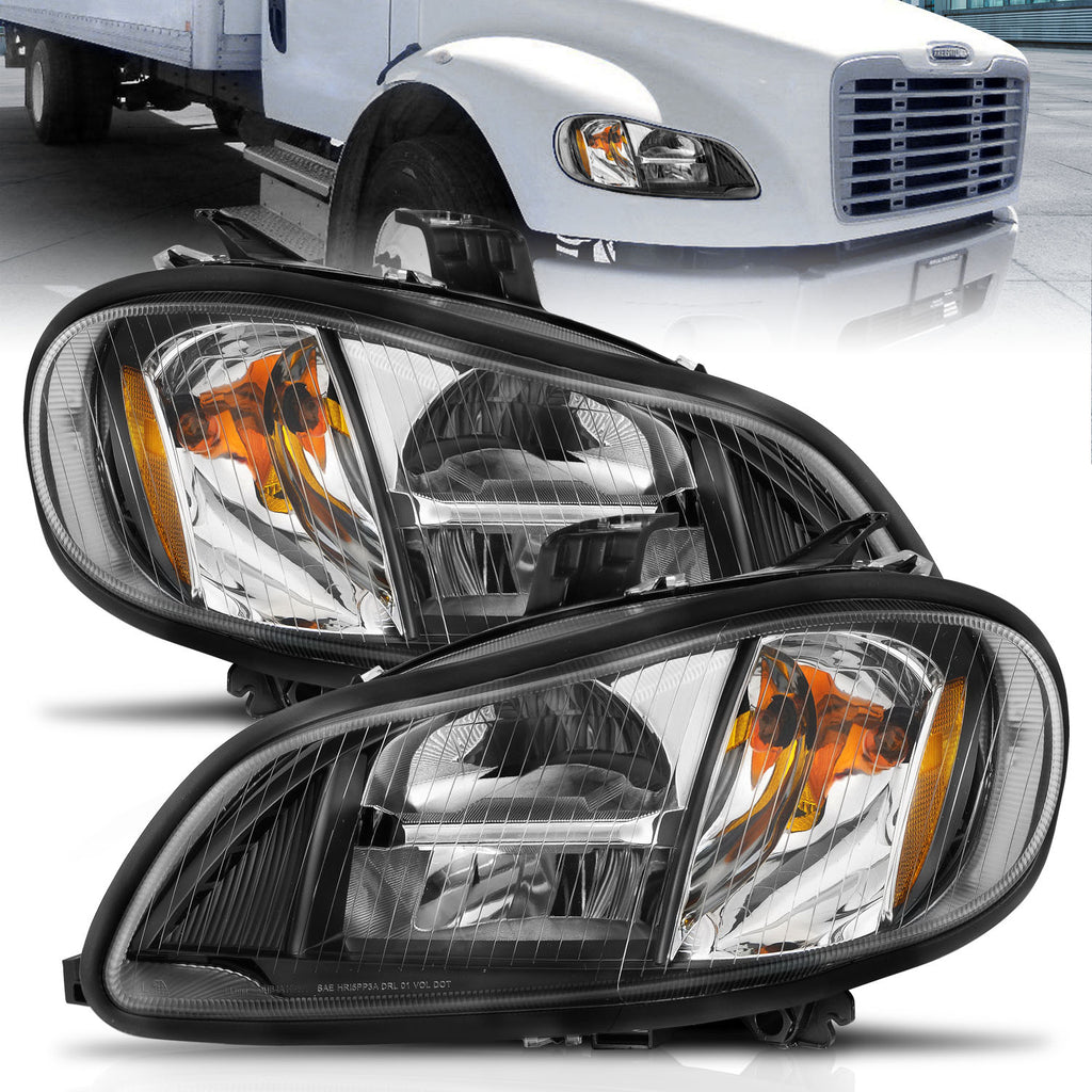 2002-2014-Freightliner-M2-Led-Crystal-Headlights-Black-Housing-W-Clear-Lens-(Pair)