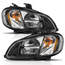 Load image into Gallery viewer, 2002-2014-Freightliner-M2-Led-Crystal-Headlights-Black-Housing-W-Clear-Lens-(Pair)