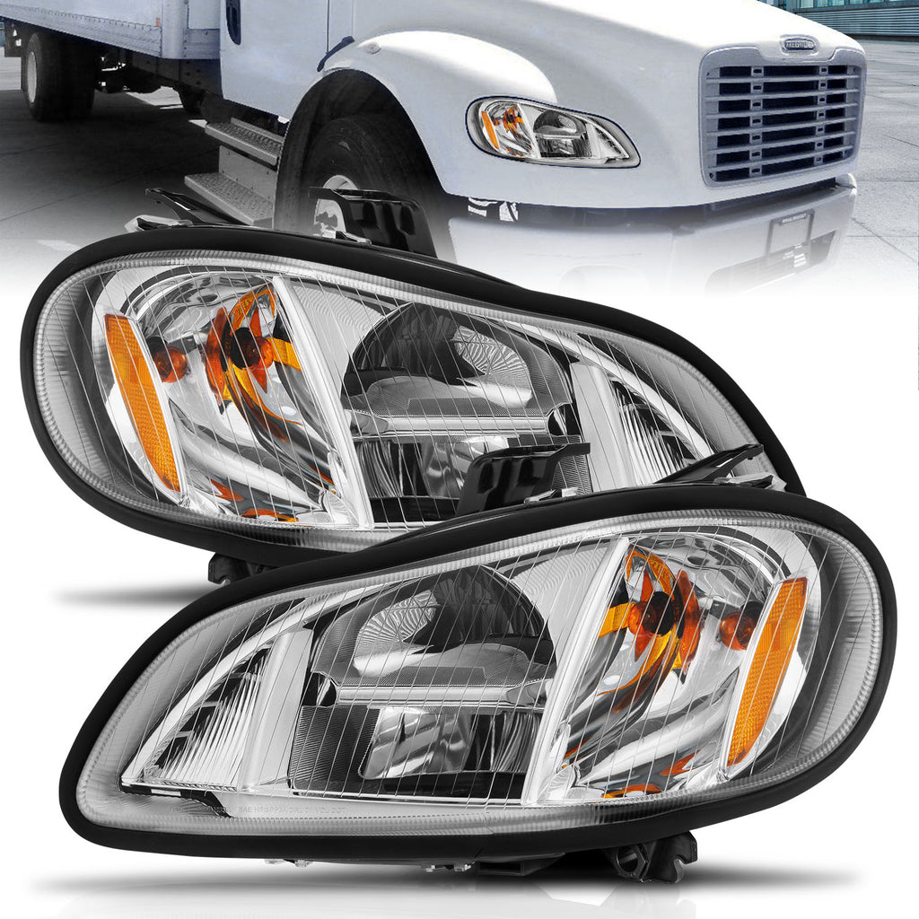 2002-2014-Freightliner-M2-Led-Crystal-Headlights-Chrome-Housing-W-Clear-Lens-(Pair)