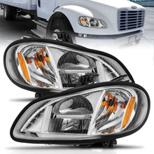 Load image into Gallery viewer, 2002-2014-Freightliner-M2-Led-Crystal-Headlights-Chrome-Housing-W-Clear-Lens-(Pair)