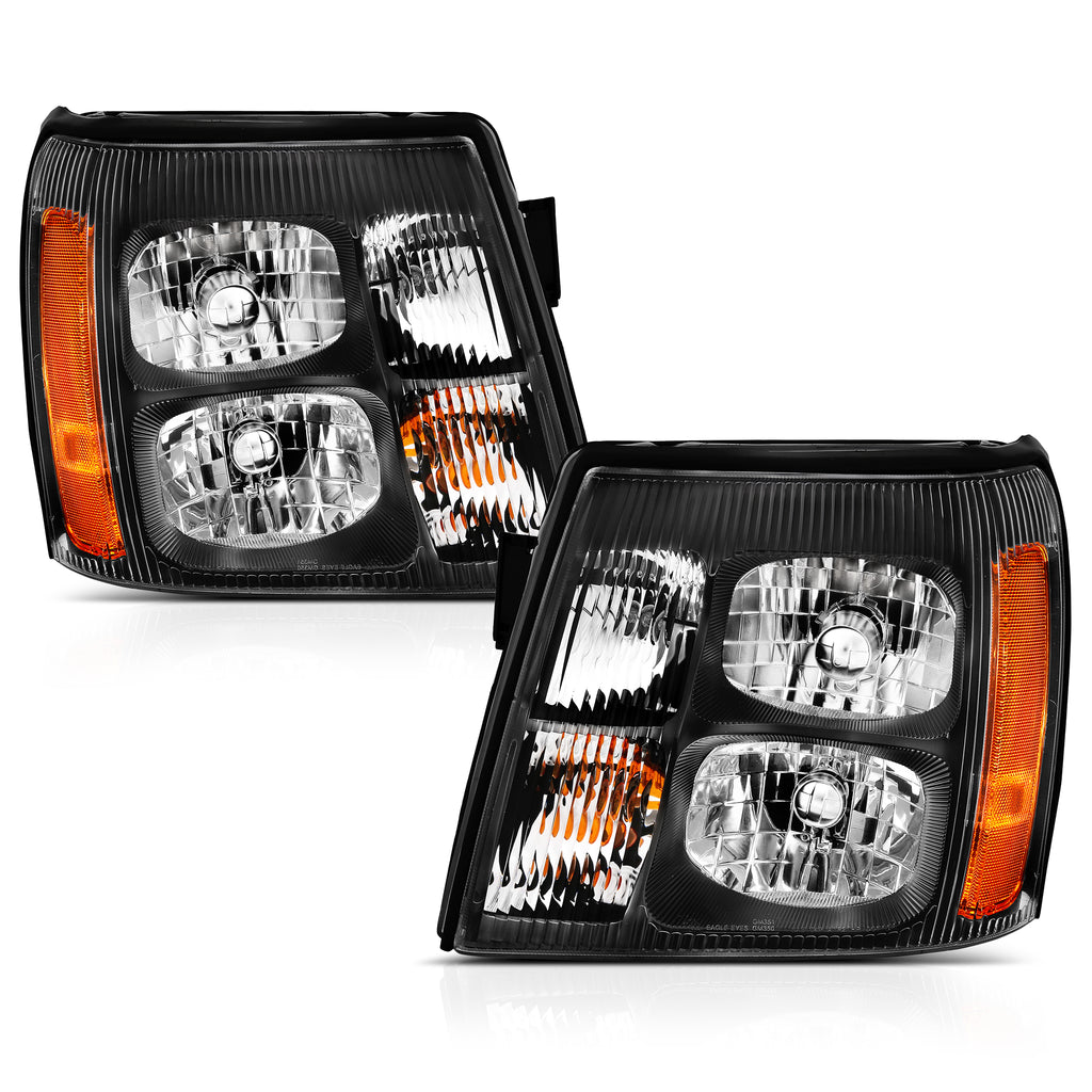 2003-2006-Cadillac-Escalade-Crystal-Headlight-Black-Amber