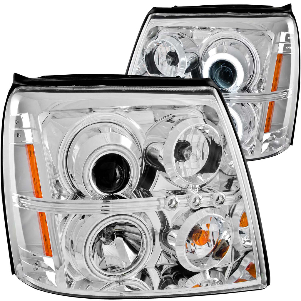 2003-2006-Cadillac-Escalade-Projector-Headlights-W-Halo-Chrome-(Ccfl)-(Hid-Compatible)