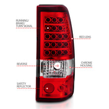 Load image into Gallery viewer, 2003-2006-Chevrolet-Silverado-1500-Led-Taillights-RedClear