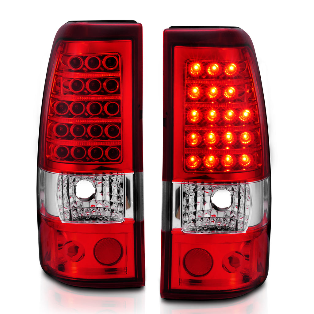 2003-2006-Chevrolet-Silverado-1500-Led-Taillights-RedClear