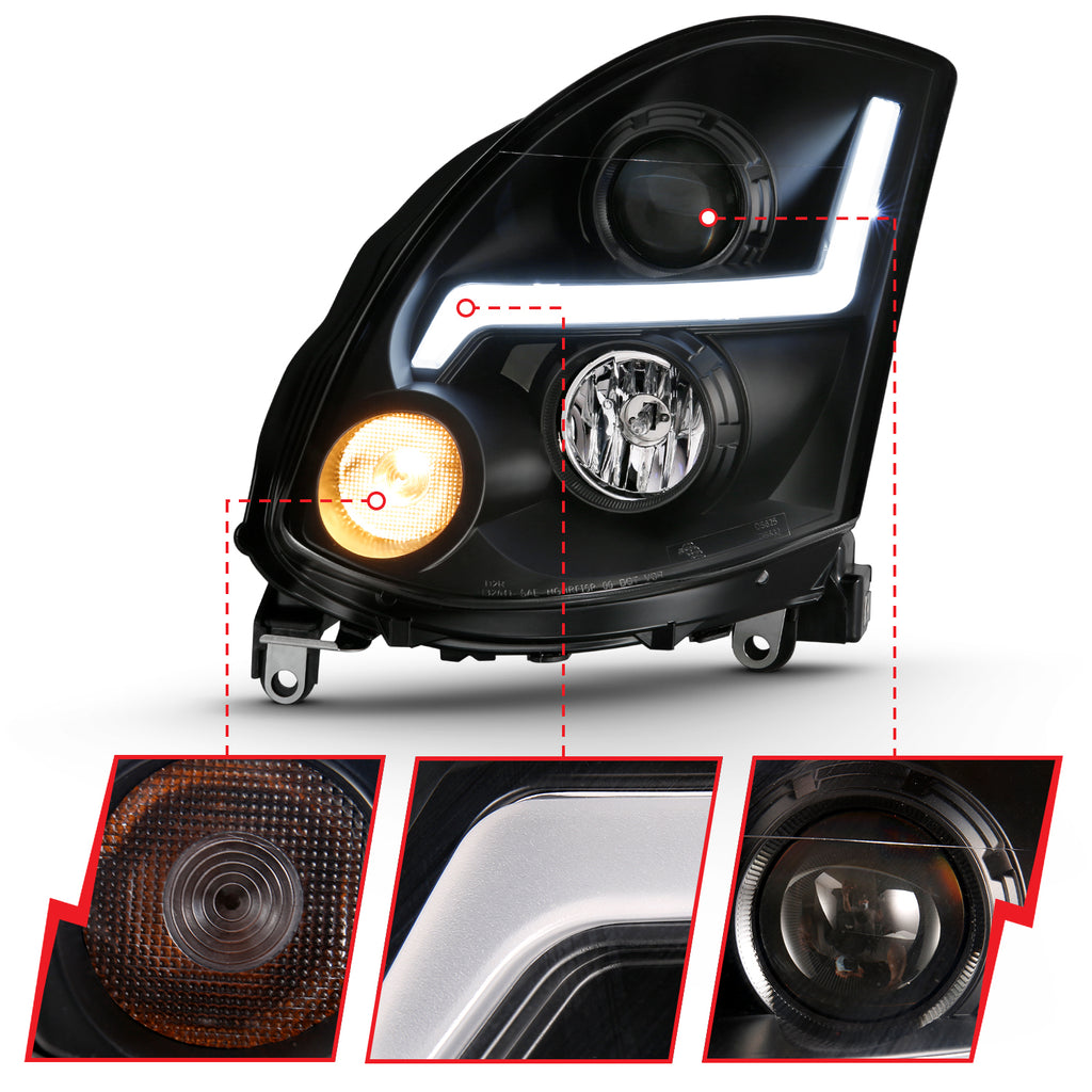 2003-2007-Infiniti-G35-Projector-Headlight-Plank-Style-Black-(Hid-Compatible,-No-Hid-Kit-)