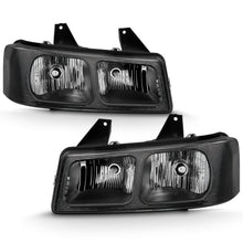 Load image into Gallery viewer, 2003-2017-Chevy-Express-Crystal-Headlight-Black
