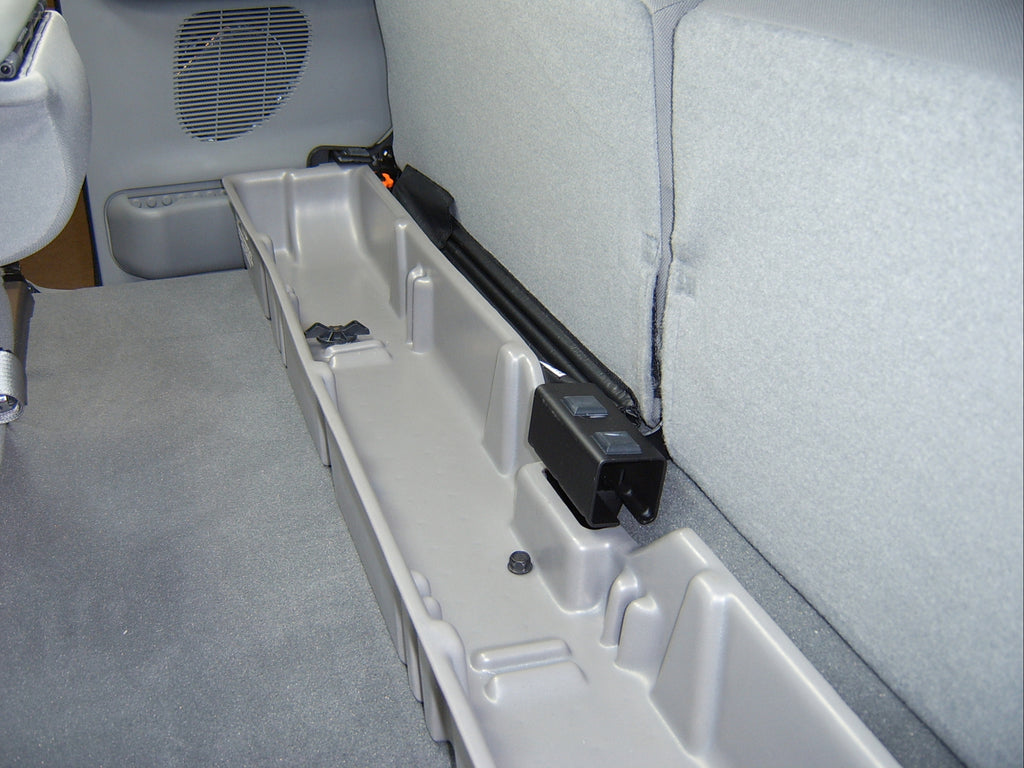DU-HA 20031 DÜHA 20031 Underseat Storage / Gun Case - Black for Select Ford F-250 Super Duty, Ford F-350 Super Duty, Ford F-450 Super Duty, Ford F-550 Super Duty