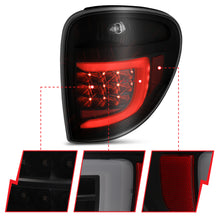 Load image into Gallery viewer, 2004-2007-Dodge-Grand-Caravan-Led-Tail-Lights-W-Light-Bar-Black-Housing-Smoke-Lens