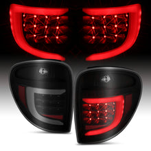 Load image into Gallery viewer, 2004-2007-Dodge-Grand-Caravan-Led-Tail-Lights-W-Light-Bar-Black-Housing-Smoke-Lens