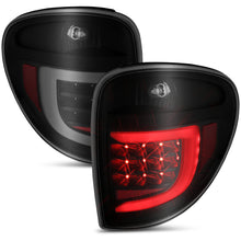 Load image into Gallery viewer, 2004-2007-Dodge-Grand-Caravan-Led-Tail-Lights-W-Light-Bar-Black-Housing-Smoke-Lens