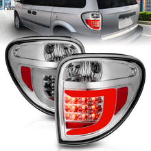 Load image into Gallery viewer, 2004-2007-Dodge-Grand-Caravan-Led-Tail-Lights-W-Light-Bar-Chrome-Housing-Clear-Lens