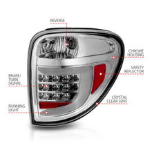 Load image into Gallery viewer, 2004-2007-Dodge-Grand-Caravan-Led-Tail-Lights-W-Light-Bar-Chrome-Housing-Clear-Lens