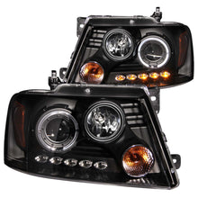 Load image into Gallery viewer, 2004-2008-Ford-F-150-Projector-Headlights-W-Halo-And-Led-Black