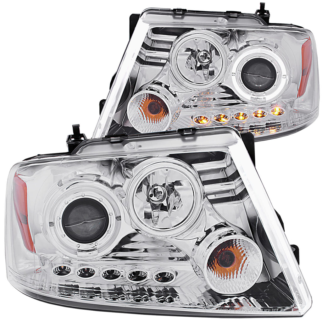 2004-2008-Ford-F-150-Projector-Headlights-W-Halo-And-Led-Chrome