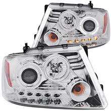Load image into Gallery viewer, 2004-2008-Ford-F-150-Projector-Headlights-W-Halo-And-Led-Chrome