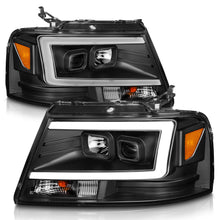 Load image into Gallery viewer, 2004-2008-Ford-F-150-Projector-Headlights-W-Light-Bar-Black-Housing