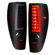 Load image into Gallery viewer, 2004-2012-Chevrolet-Colorado-Gmc-Canyon-Led-Tail-Lights-W-Light-Bar-Black-Housing-Smoke-Lens