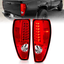 Load image into Gallery viewer, 2004-2012-Chevrolet-Colorado-Gmc-Canyon-Led-Tail-Lights-W-Light-Bar-Chrome-Housing-RedClear