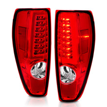 Load image into Gallery viewer, 2004-2012-Chevrolet-Colorado-Gmc-Canyon-Led-Tail-Lights-W-Light-Bar-Chrome-Housing-RedClear