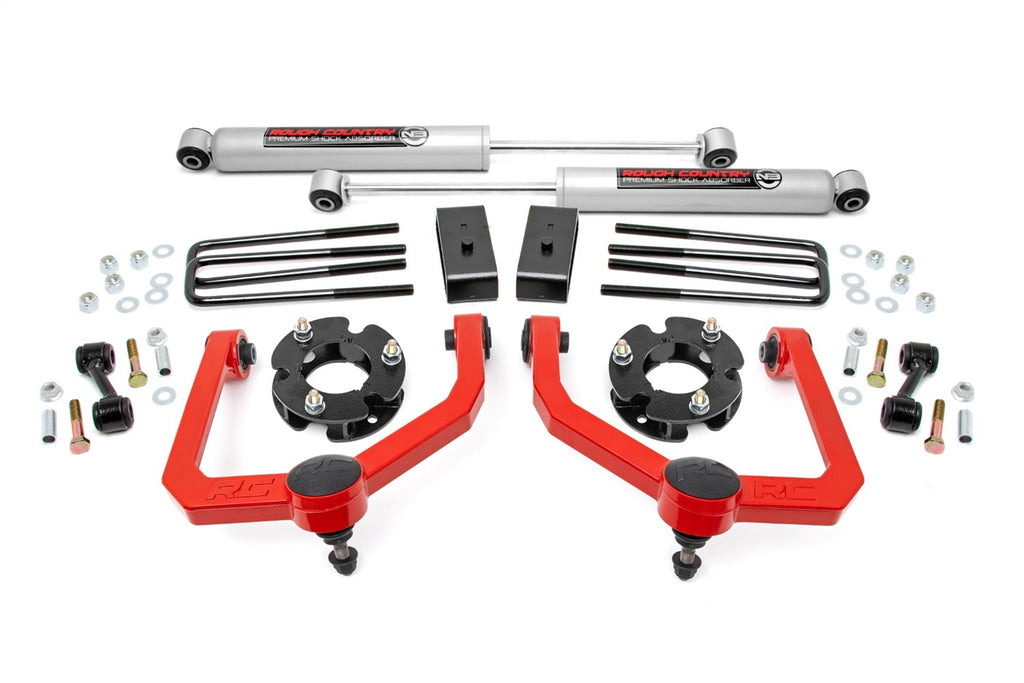 Rough Country 83430RED Suspension Lift Kit w/Shocks for Select Nissan TITAN
