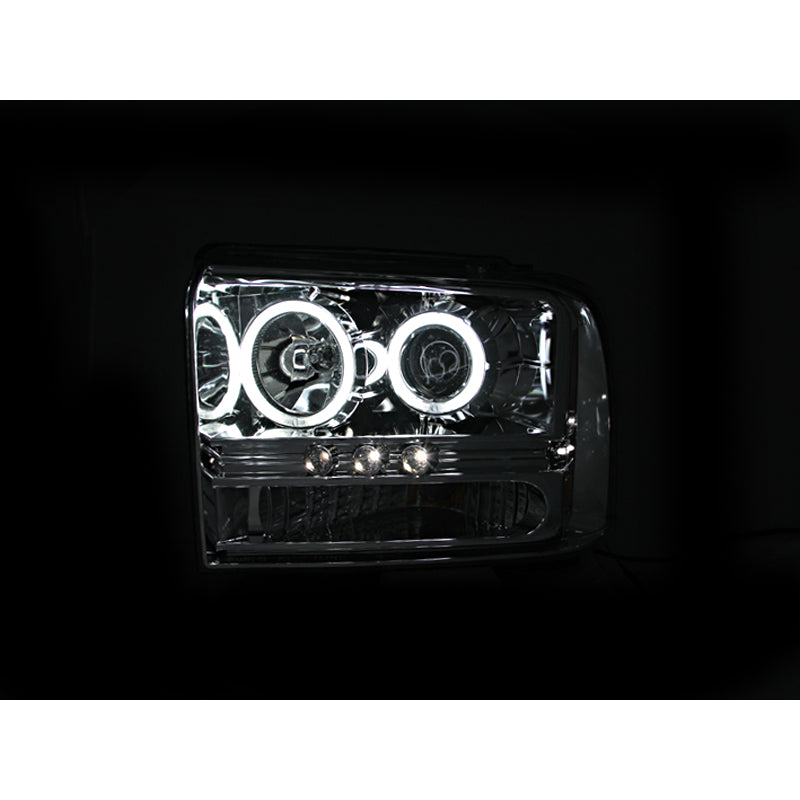 2005-2007-Ford-Excursion-Projector-Headlights-W-Halo-Chrome-W-Led-Strip-(Ccfl)-1Pc