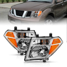 Load image into Gallery viewer, 2005-2008-Nissan-Pathfinder-Crystal-Headlight-Chrome-Amber-(Oe-Replacement)