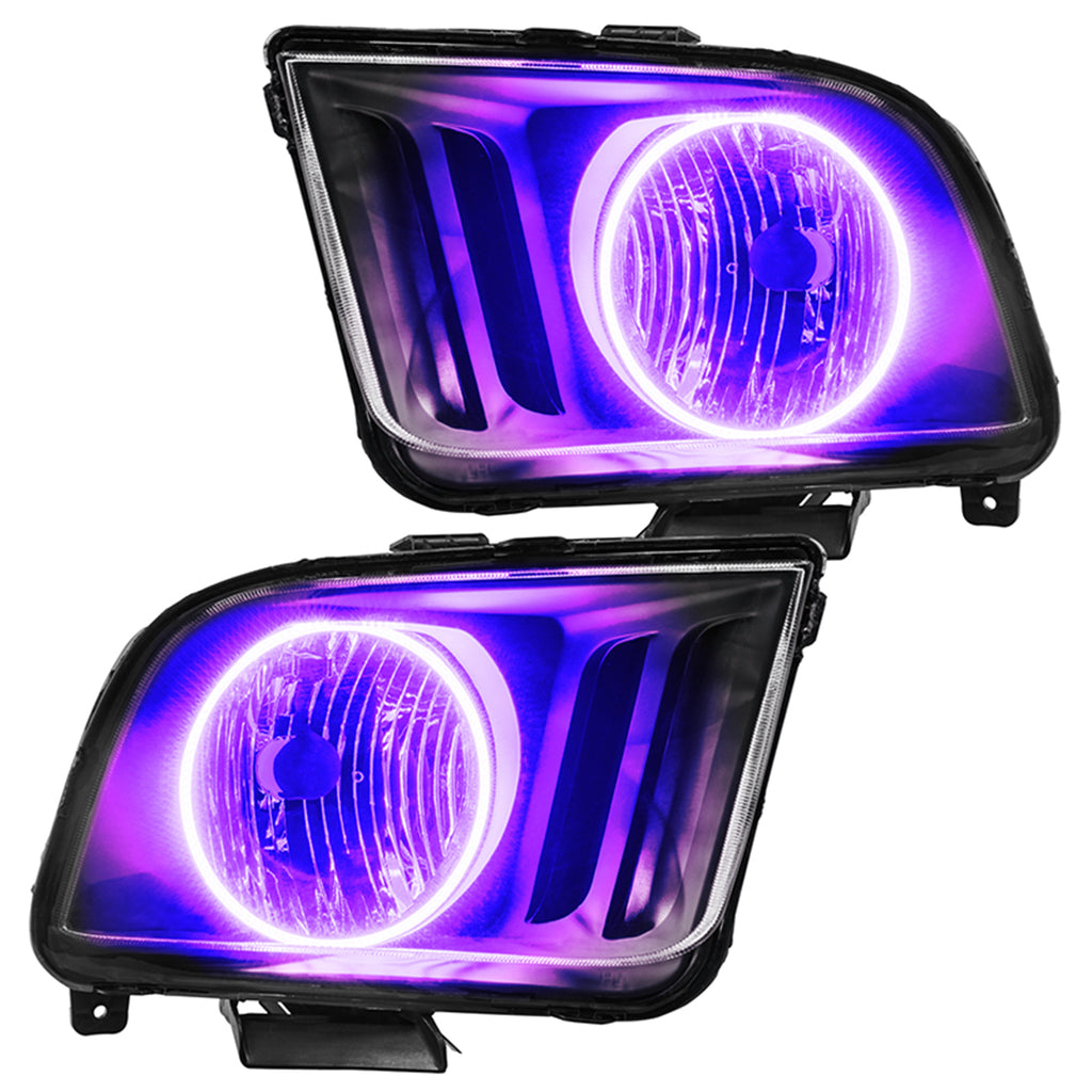 2005-2009-Ford-Mustang-Pre-Assembled-Led-Halo-Headlights