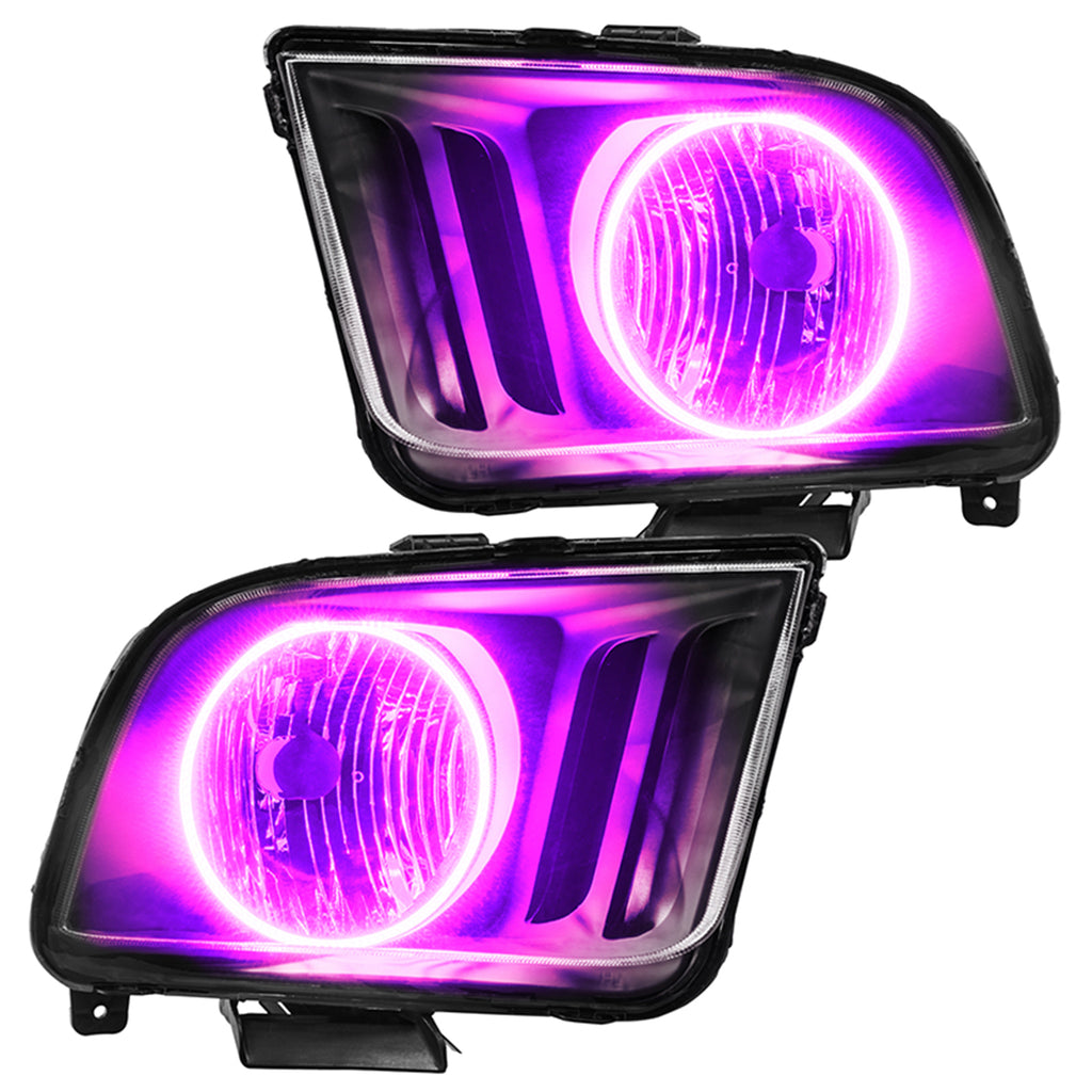 2005-2009-Ford-Mustang-Pre-Assembled-Led-Halo-Headlights