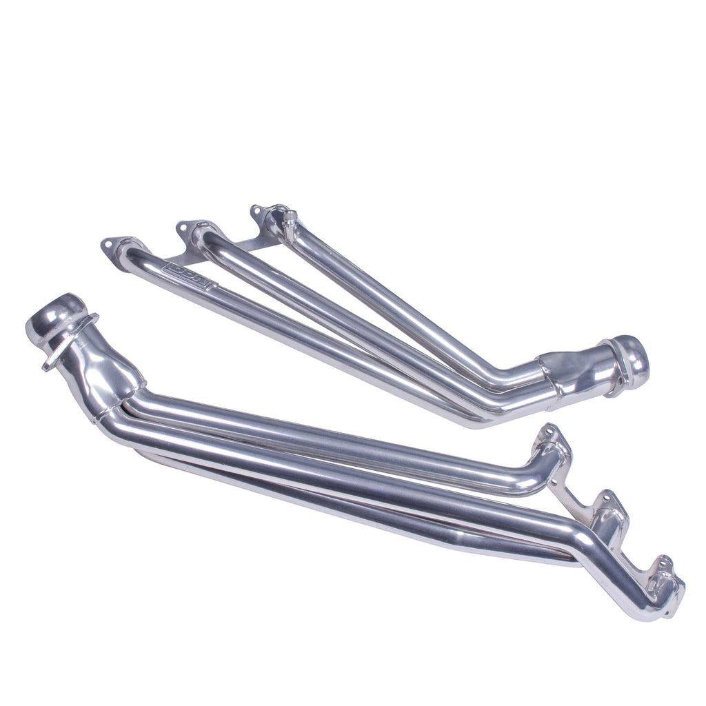 2005-2010-Ford-Mustang-V6-1-58-Long-Tube-Headers-(Polished-Silver-Ceramic)