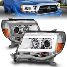 Load image into Gallery viewer, 2005-2011-Toyota-Tacoma-Projector-Headlights-W-Light-Bar-Chrome-Housing