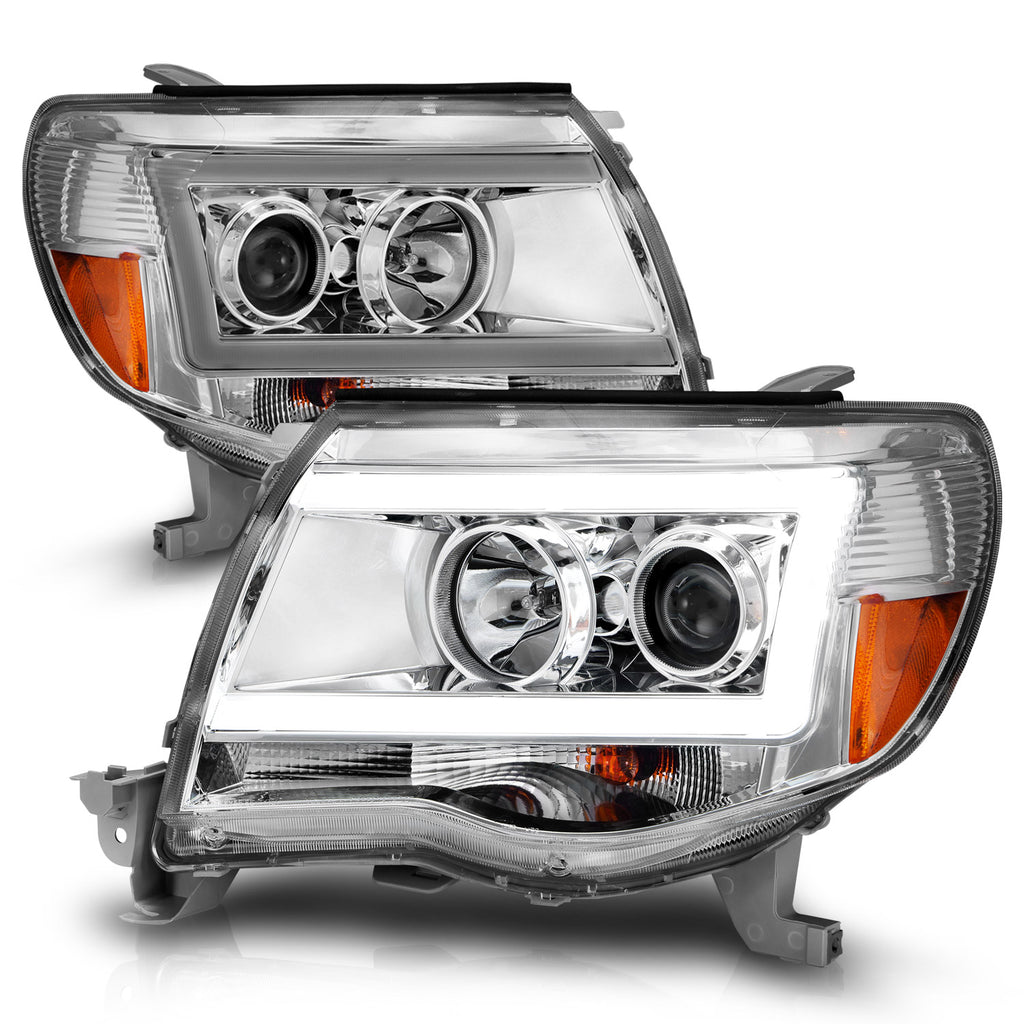 2005-2011-Toyota-Tacoma-Projector-Headlights-W-Light-Bar-Chrome-Housing