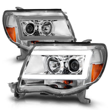 Load image into Gallery viewer, 2005-2011-Toyota-Tacoma-Projector-Headlights-W-Light-Bar-Chrome-Housing