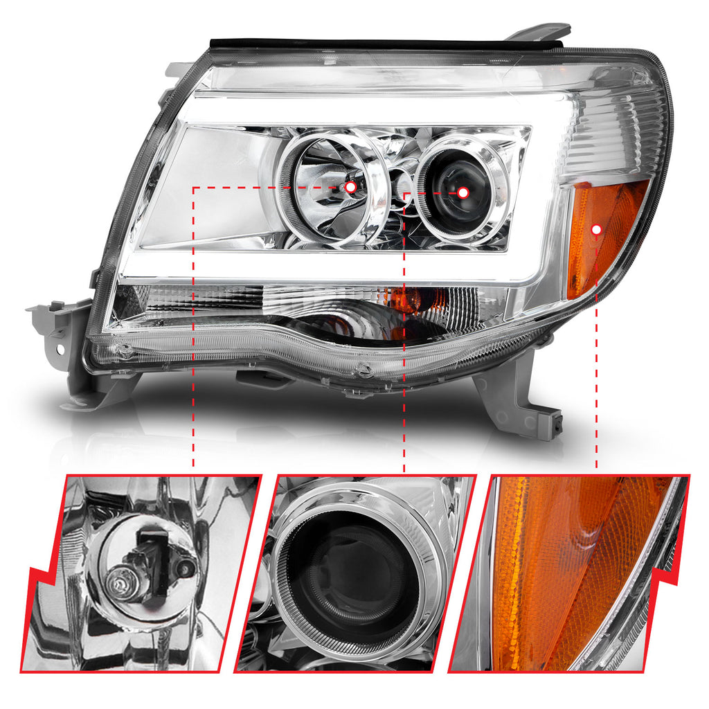 2005-2011-Toyota-Tacoma-Projector-Headlights-W-Light-Bar-Chrome-Housing