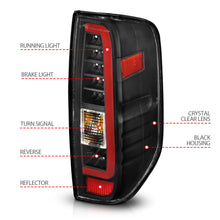 Load image into Gallery viewer, 2005-2021-Nissan-Frontier-Led-Taillights-Black-HousingClear-Lens