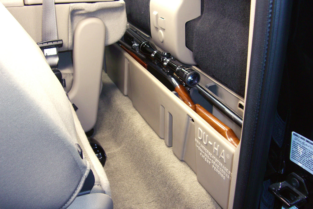 DU-HA 20054 DÜHA 20054 Behind-the-Seat Storage / Gun Case - Black for Select Ford F-250 Super Duty, Ford F-350 Super Duty, Ford F-450 Super Duty, Ford F-550 Super Duty