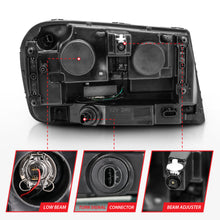 Load image into Gallery viewer, 2006-2009-Chevrolet-Trailblazer-Projector-Headlights-W-Plank-Style-Design-Black-W-Amber