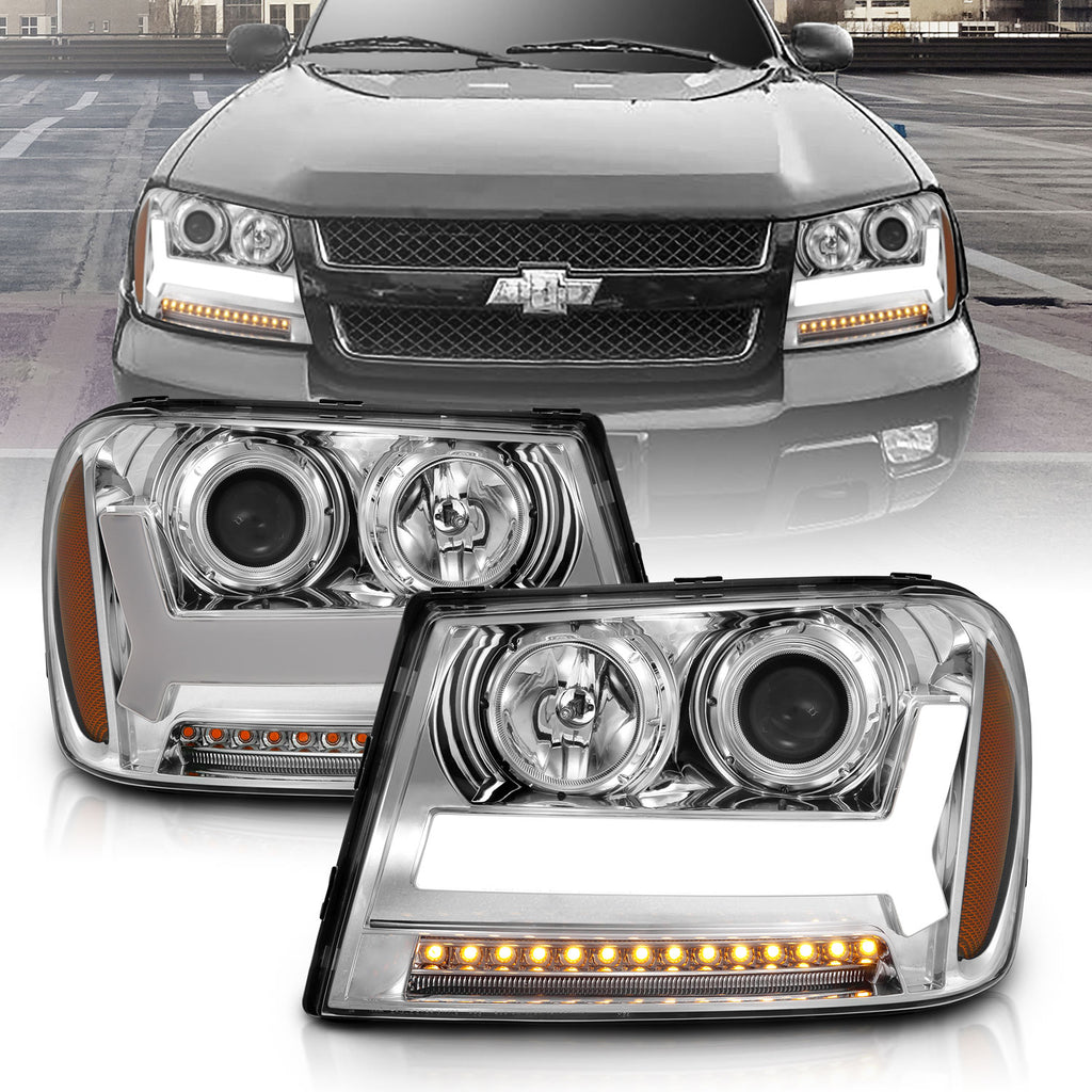 2006-2009-Chevrolet-Trailblazer-Projector-Headlights-W-Plank-Style-Design-Chrome-W-Amber