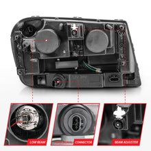Load image into Gallery viewer, 2006-2009-Chevrolet-Trailblazer-Projector-Headlights-W-Plank-Style-Design-Chrome-W-Amber