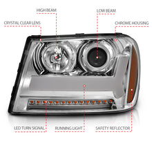Load image into Gallery viewer, 2006-2009-Chevrolet-Trailblazer-Projector-Headlights-W-Plank-Style-Design-Chrome-W-Amber