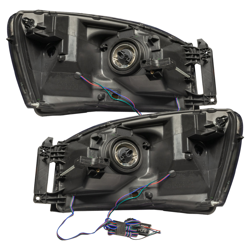 2006-Dodge-Ram-Pre-Assembled-Led-Halo-Headlights---(Chrome-Housing)