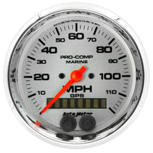 Load image into Gallery viewer, AutoMeter 200637-35 GAUGE, SPEEDOMETER, 3 3/8", 120MPH, GPS, MARINE CHROME